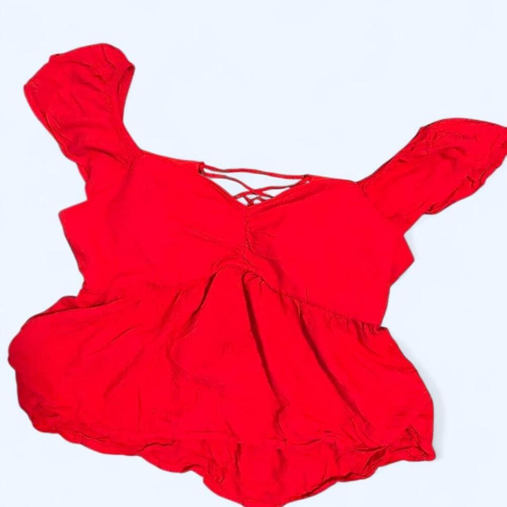 Hollister-co Women's Red Blouse